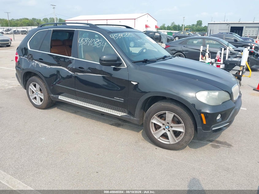 2010 BMW X5 VIN 5UXFE8C50AL312707 IAAI salvage auction — RIGHT SIDE, Clear (Indiana), sold $800 on 2026-08-29 (photo 1)