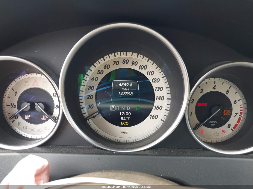 2013 Mercedes-benz C-klasse VIN WDDGF8AB3DG072115 IAAI salvage auction — NORMAL WEAR, Clear (Pennsylvania), sold $800 on 2026-08-19 (photo 7)