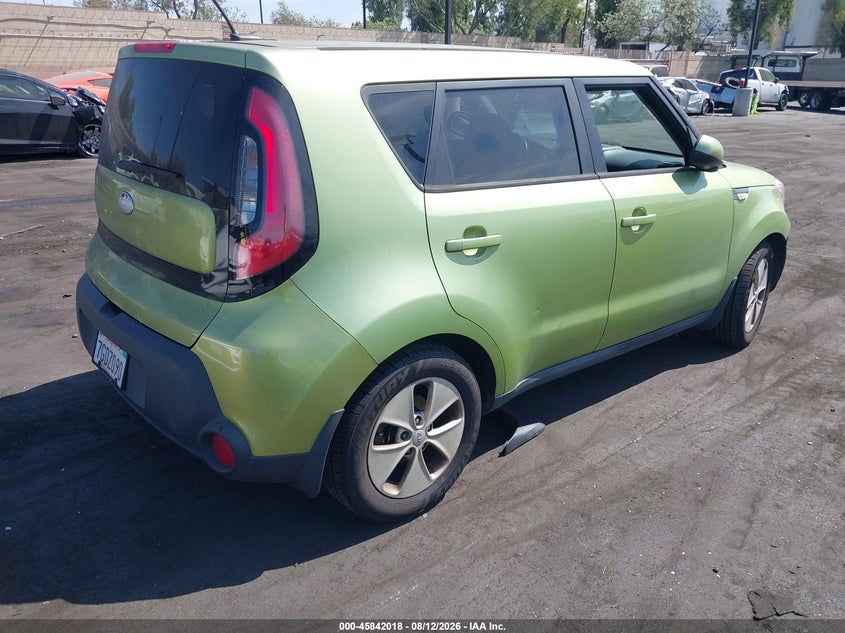 2014 Kia Soul VIN KNDJN2A26E7729491 IAAI salvage auction — FRONT END, Salvage Title, sold $925 on 2026-08-30 (photo 4)