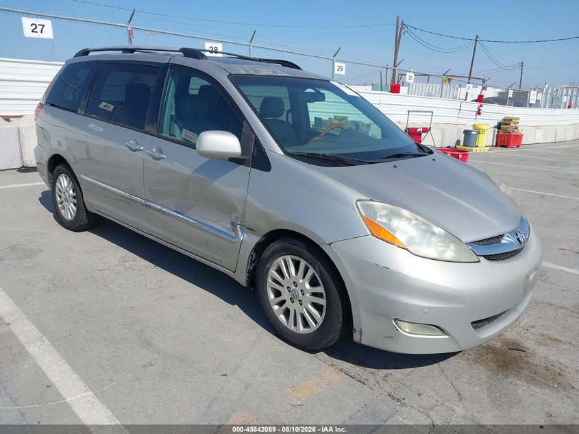 2008 Toyota Sienna VIN 5TDZK22CX8S146080 IAAI salvage auction — SIDE, Salvage (California), sold $1,150 on 2026-08-24 (photo 1)