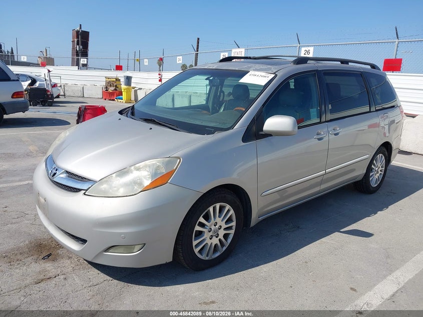 2008 Toyota Sienna VIN 5TDZK22CX8S146080 IAAI salvage auction — SIDE, Salvage (California), sold $1,150 on 2026-08-24 (photo 2)