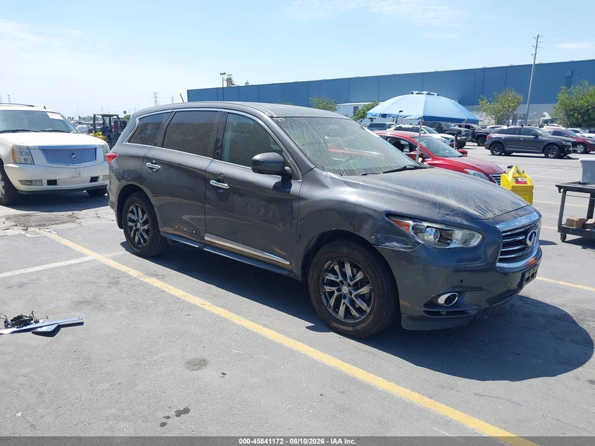 2013 Infiniti Jx VIN 5N1AL0MN3DC317594 IAAI salvage auction — SIDE, Salvage (California), sold $1,500 on 2026-08-21 (photo 1)