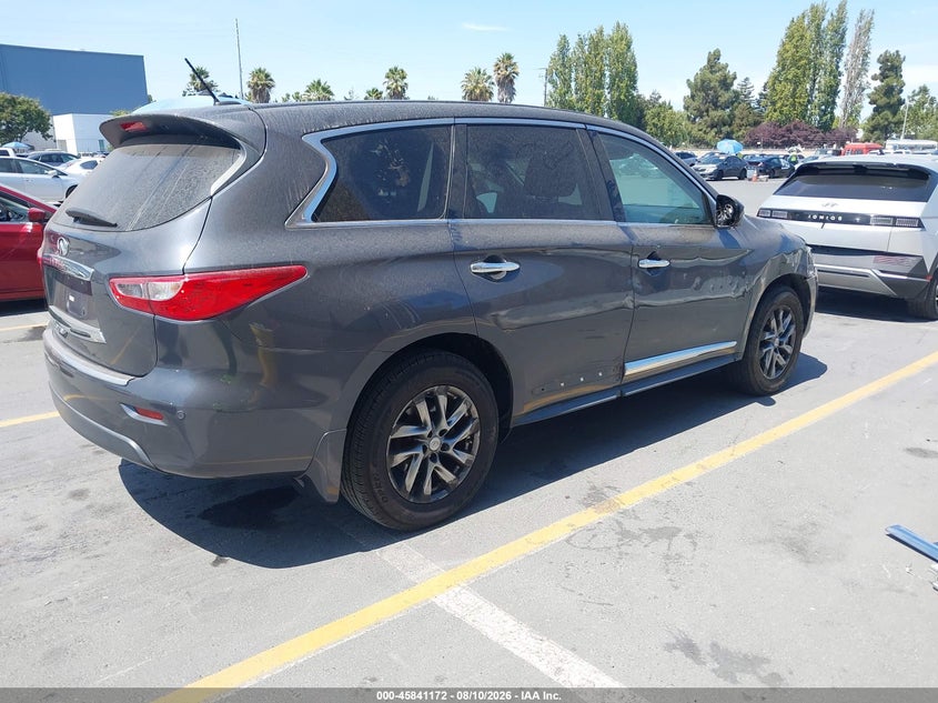 2013 Infiniti Jx VIN 5N1AL0MN3DC317594 IAAI salvage auction — SIDE, Salvage (California), sold $1,500 on 2026-08-21 (photo 4)