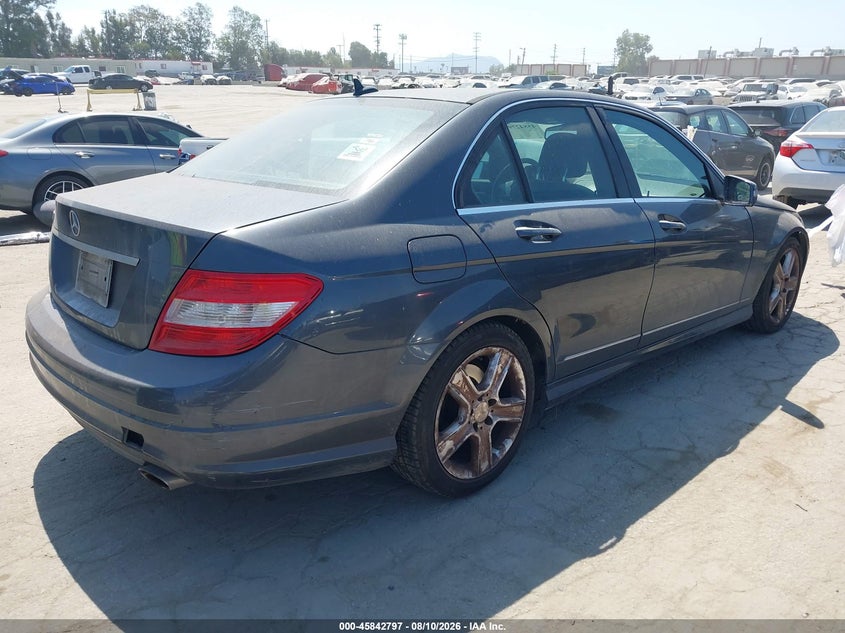 2010 Mercedes-benz C class VIN WDDGF5EB1AR088936 IAAI salvage auction — UNKNOWN, Clear (Florida), sold $975 on 2026-08-19 (photo 4)