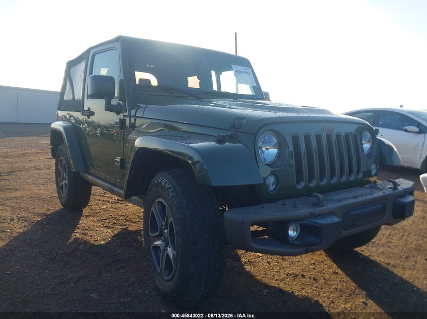 2016 Jeep Wrangler / VIN 1C4AJWBG0GL236915 — IAAI salvage auction photo
