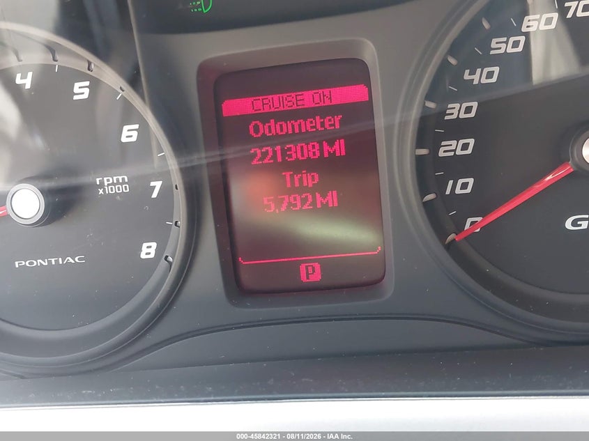 2008 Pontiac G8 VIN 6G2ER57718L135159 IAAI salvage auction — NORMAL WEAR, Clear (Missouri), sold $650 on 2026-08-25 (photo 7)