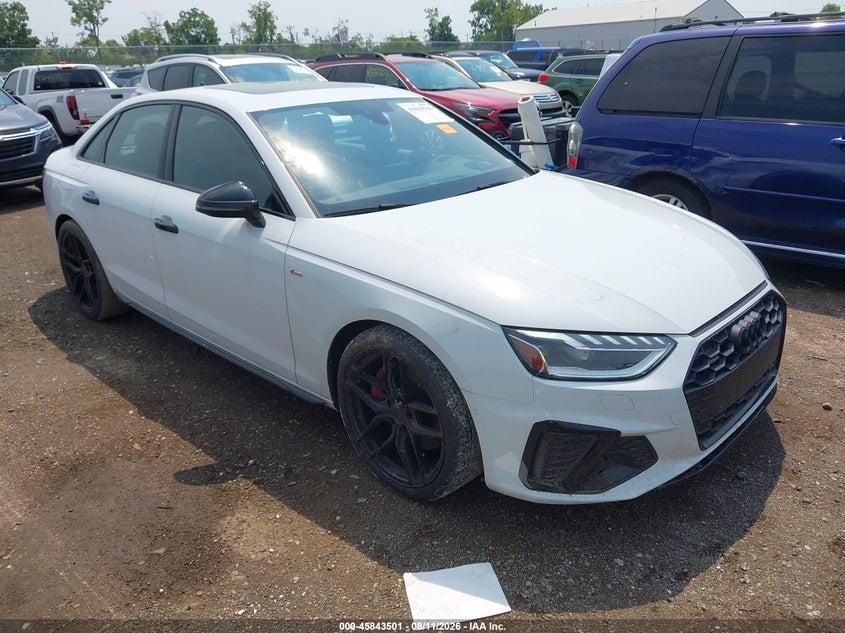 2022 Audi A4 VIN WAUFAAF48NA045449 — IAAI salvage auction photo