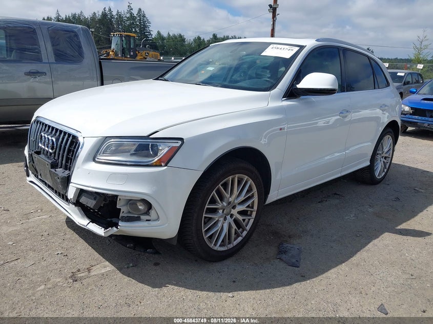 2017 Audi Q5 VIN WA1M2AFP8HA041787 IAAI salvage auction — FRONT END, Bill Of Sale (Washington), sold $2,925 on 2026-08-28 (photo 2)