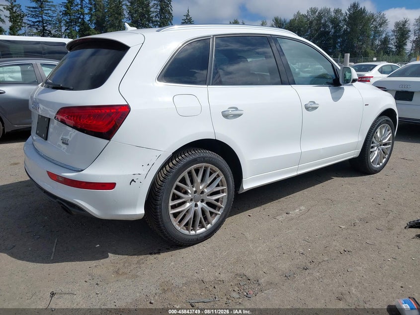 2017 Audi Q5 VIN WA1M2AFP8HA041787 IAAI salvage auction — FRONT END, Bill Of Sale (Washington), sold $2,925 on 2026-08-28 (photo 4)