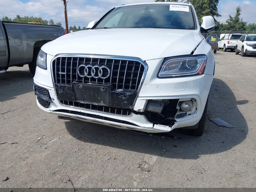2017 Audi Q5 VIN WA1M2AFP8HA041787 IAAI salvage auction — FRONT END, Bill Of Sale (Washington), sold $2,925 on 2026-08-28 (photo 6)