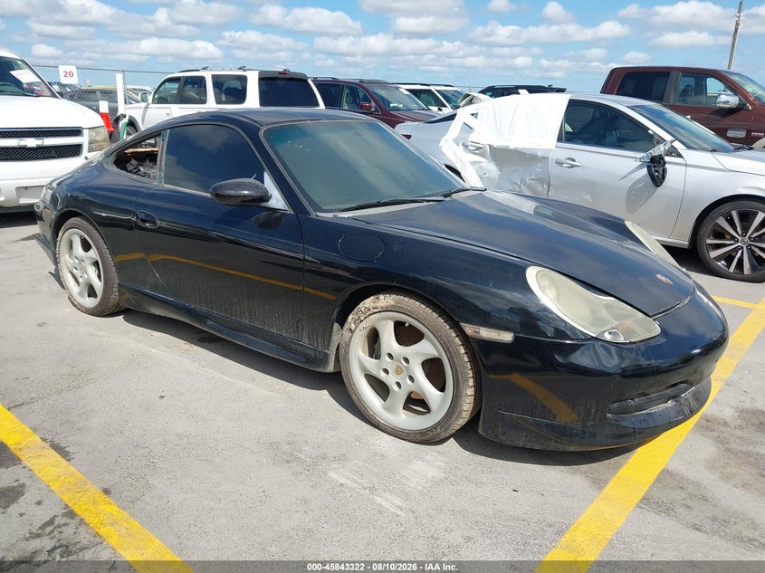 2000 Porsche 911 VIN WP0AA2999YS621171 IAAI salvage auction — ENGINE BURN, Clear (Texas), sold $800 on 2026-08-13 (photo 1)