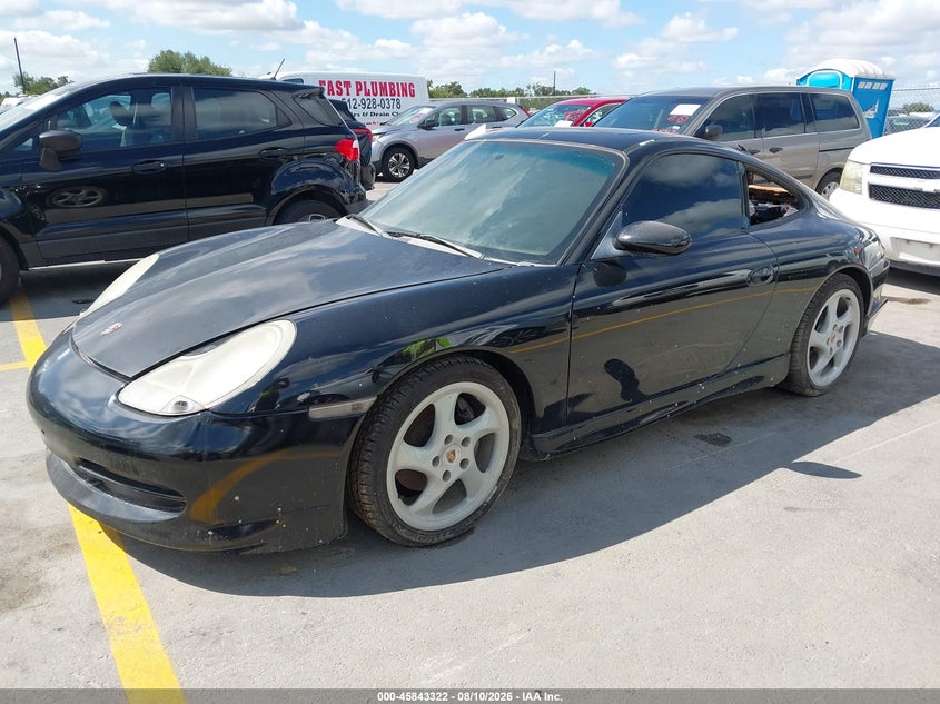 2000 Porsche 911 VIN WP0AA2999YS621171 IAAI salvage auction — ENGINE BURN, Clear (Texas), sold $800 on 2026-08-13 (photo 2)