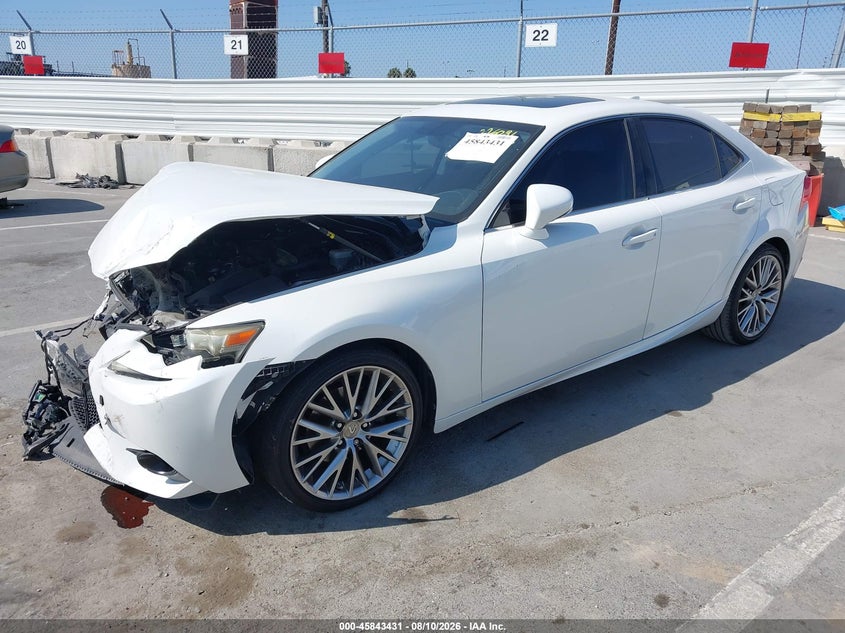 2014 Lexus Is VIN JTHBF1D2XE5022296 IAAI salvage auction — FRONT END, Wait Title, sold $2,975 on 2026-09-03 (photo 2)