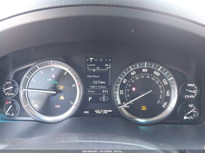 2017 Lexus Lx VIN JTJHY7AX1H4246525 IAAI salvage auction — FRONT & REAR, Wait Title, sold $27,500 on 2026-09-09 (photo 7)