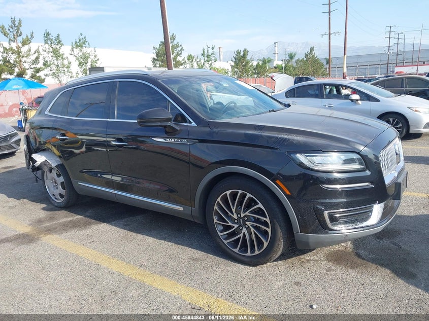 2019 Lincoln Nautilus VIN 2LMPJ6L96KBL11202 IAAI salvage auction — REAR END, Wait Title, sold $4,600 on 2026-09-15 (photo 1)