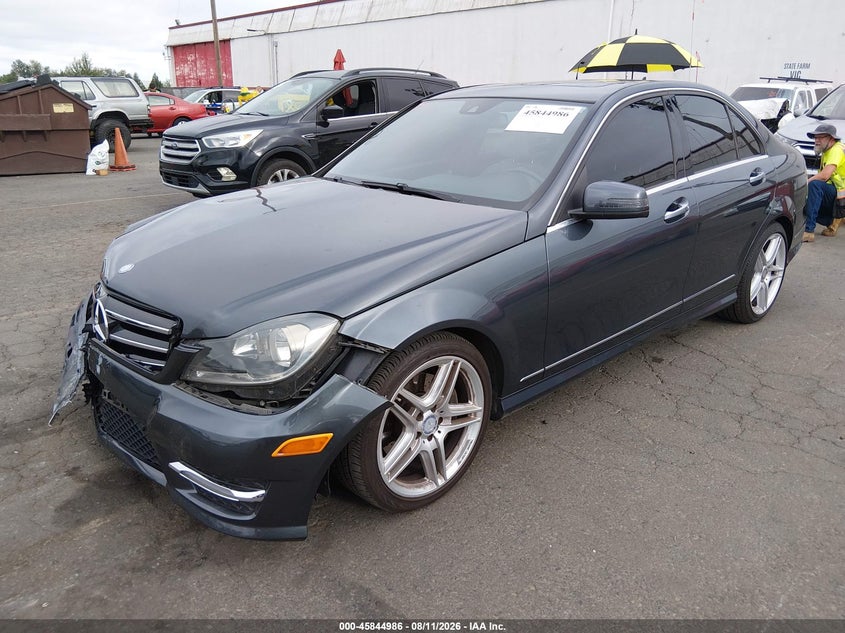 2014 Mercedes-Benz C-Class VIN WDDGF8AB3ER321566 IAAI salvage auction — FRONT END, Salvage (Oregon), sold $1,775 on 2026-10-01 (photo 2)