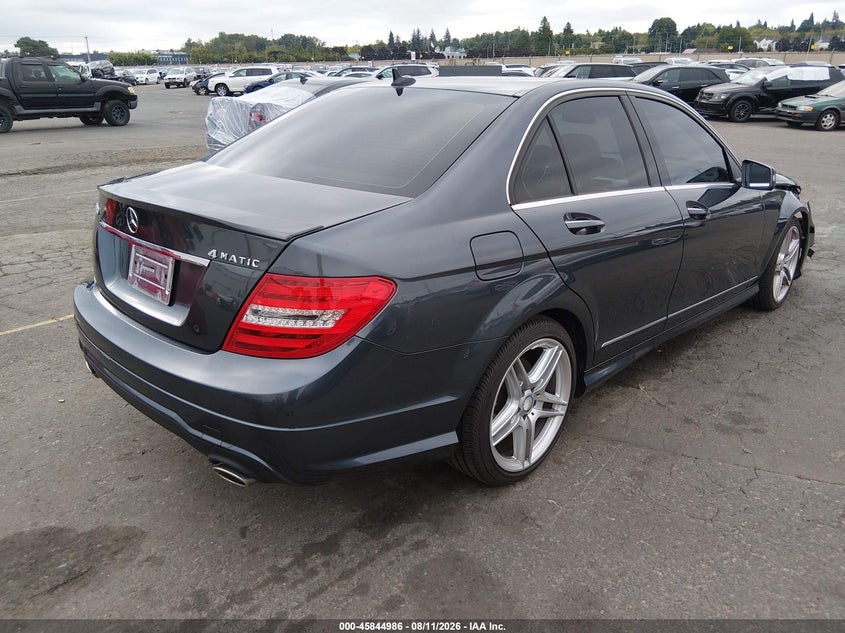 2014 Mercedes-Benz C-Class VIN WDDGF8AB3ER321566 IAAI salvage auction — FRONT END, Salvage (Oregon), sold $1,775 on 2026-10-01 (photo 4)