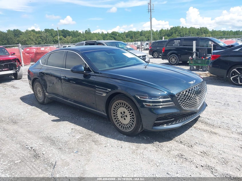 2022 Genesis G80 VIN KMTGB4SC2NU096447 — IAAI salvage auction photo
