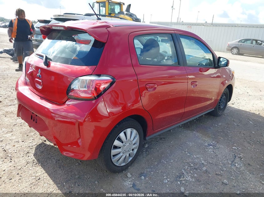 2024 Mitsubishi Mirage VIN ML32AUHJ4RH020425 IAAI salvage auction — UNKNOWN, Clear (Alabama), sold $3,650 on 2026-08-23 (photo 4)