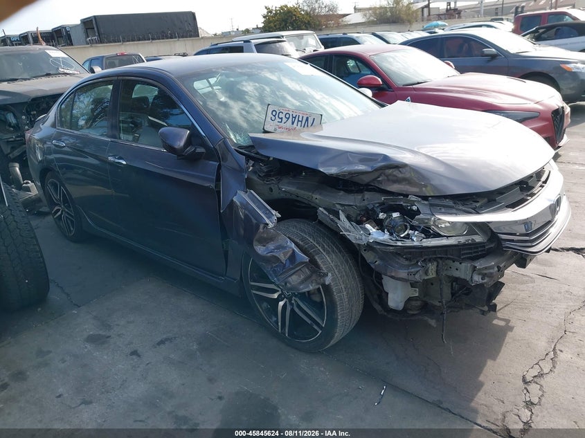 2017 Honda Accord VIN 1HGCR2F58HA099658 IAAI salvage auction — FRONT END, Salvage Title, sold $4,950 on 2026-08-22 (photo 1)
