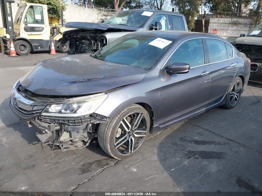 2017 Honda Accord VIN 1HGCR2F58HA099658 IAAI salvage auction — FRONT END, Salvage Title, sold $4,950 on 2026-08-22 (photo 2)