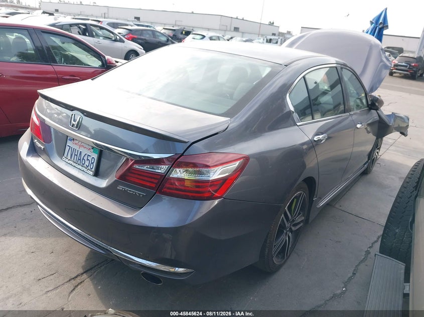 2017 Honda Accord VIN 1HGCR2F58HA099658 IAAI salvage auction — FRONT END, Salvage Title, sold $4,950 on 2026-08-22 (photo 4)