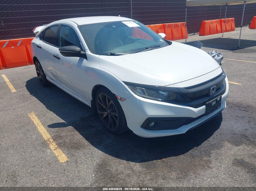 2021 Honda Civic VIN 2HGFC2F82MH547946 IAAI salvage auction — REAR END, Salvage Title, sold $7,100 on 2026-08-20 (photo 1)