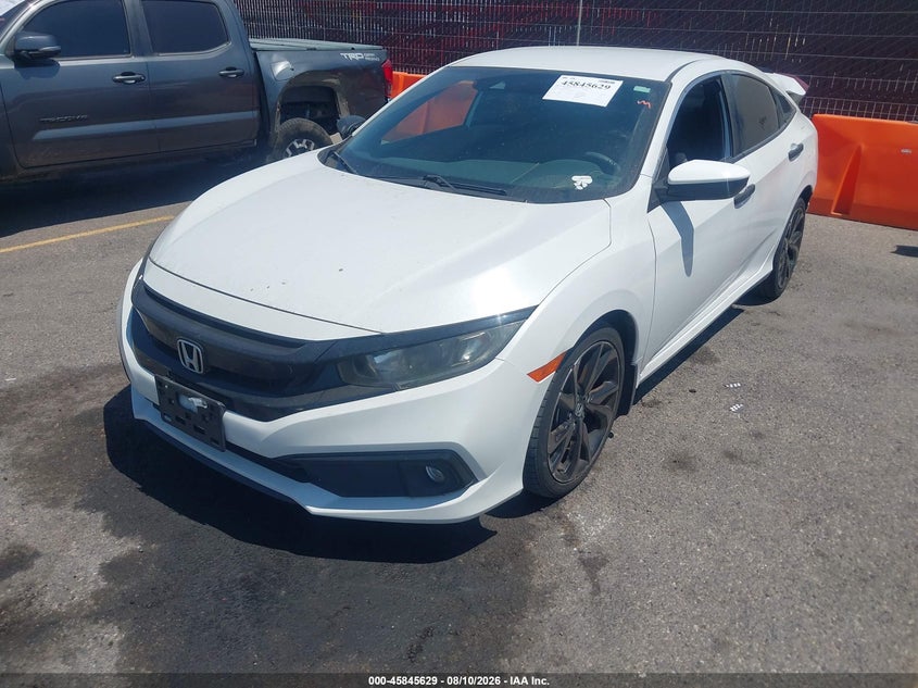 2021 Honda Civic VIN 2HGFC2F82MH547946 IAAI salvage auction — REAR END, Salvage Title, sold $7,100 on 2026-08-20 (photo 2)