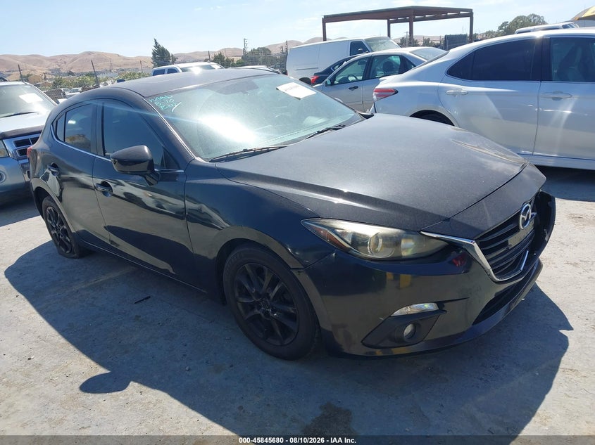 2014 Mazda 3 VIN JM1BM1M76E1201994 IAAI salvage auction — LEFT FRONT, Wait Title, sold $2,000 on 2026-09-07 (photo 1)
