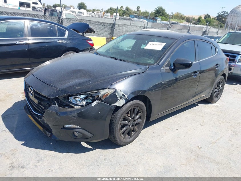 2014 Mazda 3 VIN JM1BM1M76E1201994 IAAI salvage auction — LEFT FRONT, Wait Title, sold $2,000 on 2026-09-07 (photo 2)