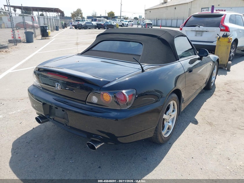 2003 Honda S2000 VIN JHMAP114X3T006199 IAAI salvage auction — REAR END, Salvage (California), sold $10,000 on 2026-09-04 (photo 4)