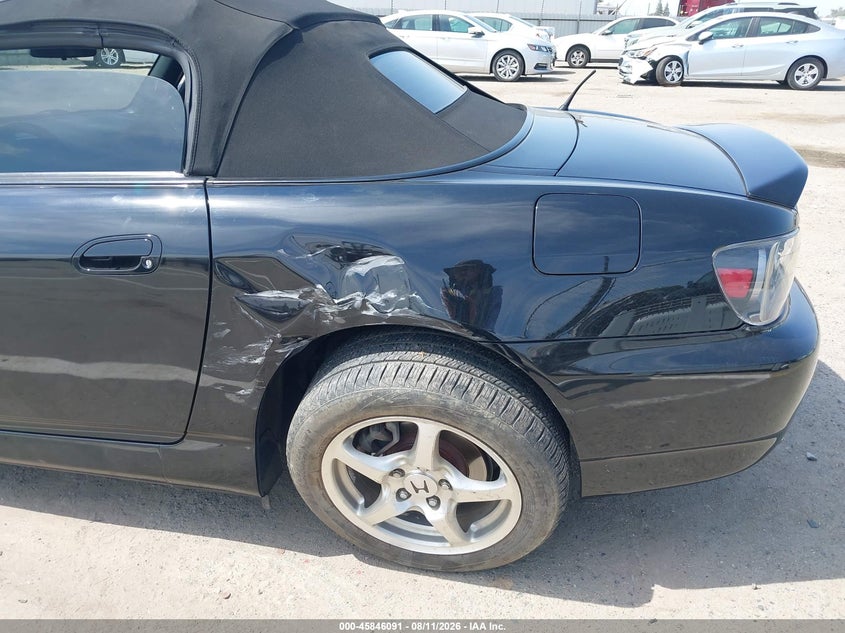 2003 Honda S2000 VIN JHMAP114X3T006199 IAAI salvage auction — REAR END, Salvage (California), sold $10,000 on 2026-09-04 (photo 6)
