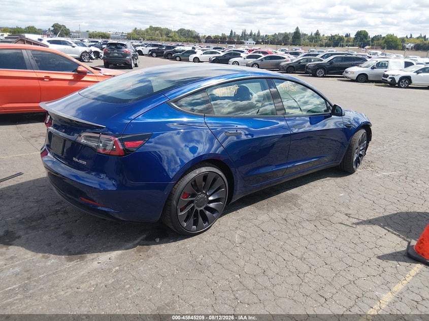 2021 Tesla Model 3 VIN 5YJ3E1EC6MF914137 IAAI salvage auction — FRONT END, Salvage (Oregon), sold $11,225 on 2026-10-03 (photo 4)