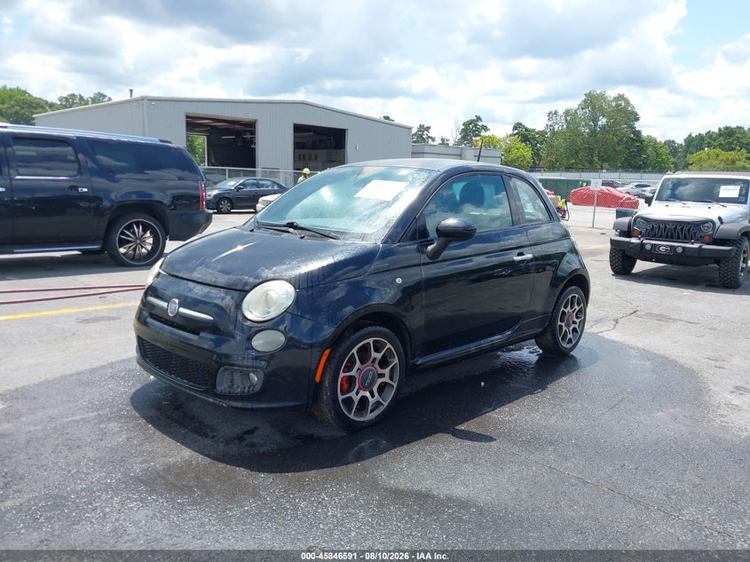 2012 Fiat 500 VIN 3C3CFFBR7CT101932 IAAI salvage auction — NORMAL WEAR, Clear (Georgia), sold $275 on 2026-09-09 (photo 2)