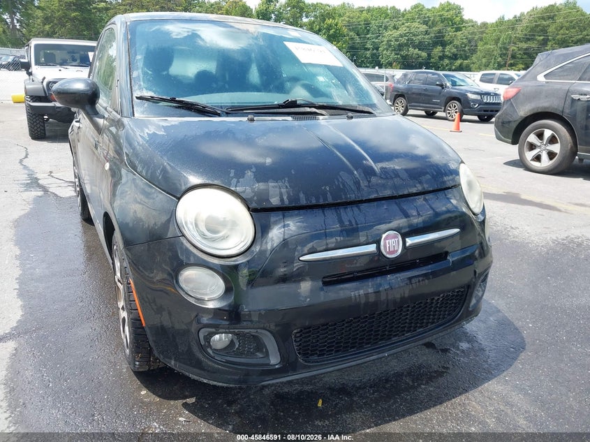 2012 Fiat 500 VIN 3C3CFFBR7CT101932 IAAI salvage auction — NORMAL WEAR, Clear (Georgia), sold $275 on 2026-09-09 (photo 6)