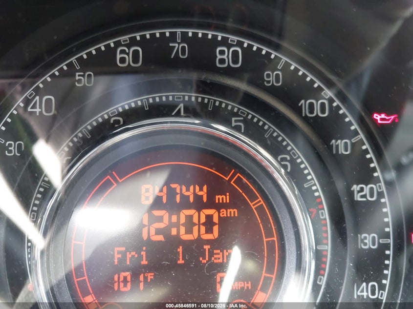 2012 Fiat 500 VIN 3C3CFFBR7CT101932 IAAI salvage auction — NORMAL WEAR, Clear (Georgia), sold $275 on 2026-09-09 (photo 7)