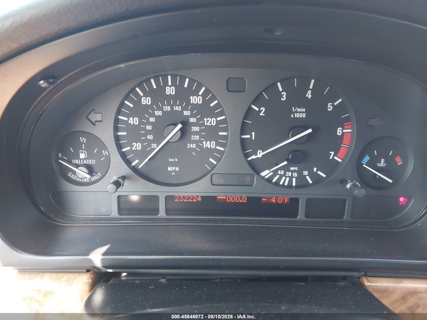 1998 BMW 5 series VIN WBADE6326WBW59469 IAAI salvage auction — NORMAL WEAR, Salvage Title - Dealer (California), sold $300 on 2026-08-27 (photo 7)