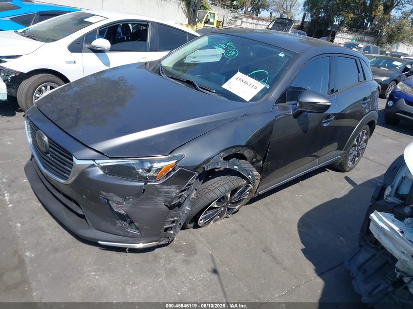 2019 Mazda Cx-3 VIN JM1DKDD79K1451290 IAAI salvage auction — LEFT FRONT, Salvage Certificate (California), sold $2,750 on 2026-09-16 (photo 2)