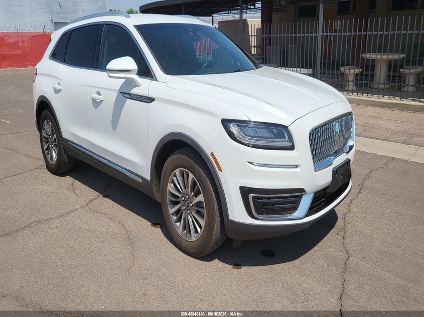 2020 Lincoln Nautilus VIN 2LMPJ6J98LBL26966 IAAI salvage auction — NORMAL WEAR, Clear (Arizona), sold $1,050 on 2026-09-29 (photo 1)