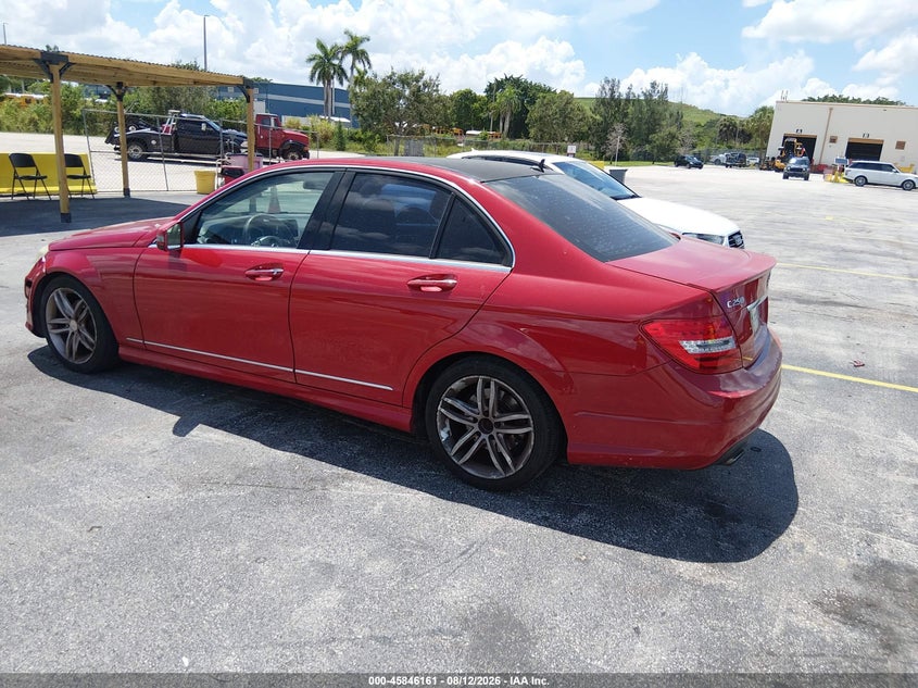 2014 Mercedes-benz C-klasse VIN WDDGF4HB8EG210215 IAAI salvage auction — NORMAL WEAR, Salvage (Florida), sold $375 on 2026-08-20 (photo 3)