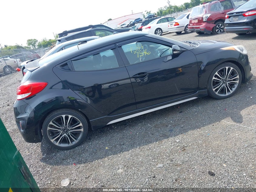 2016 Hyundai Veloster VIN KMHTC6AE7GU278958 IAAI salvage auction — NORMAL WEAR, Clear (Virginia), sold $650 on 2026-08-20 (photo 4)
