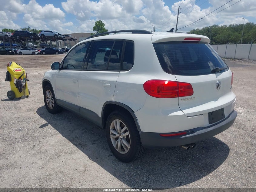 2015 Volkswagen Tiguan VIN WVGAV7AX7FW505321 IAAI salvage auction — NORMAL WEAR, Clear (Florida), sold $475 on 2026-08-18 (photo 3)