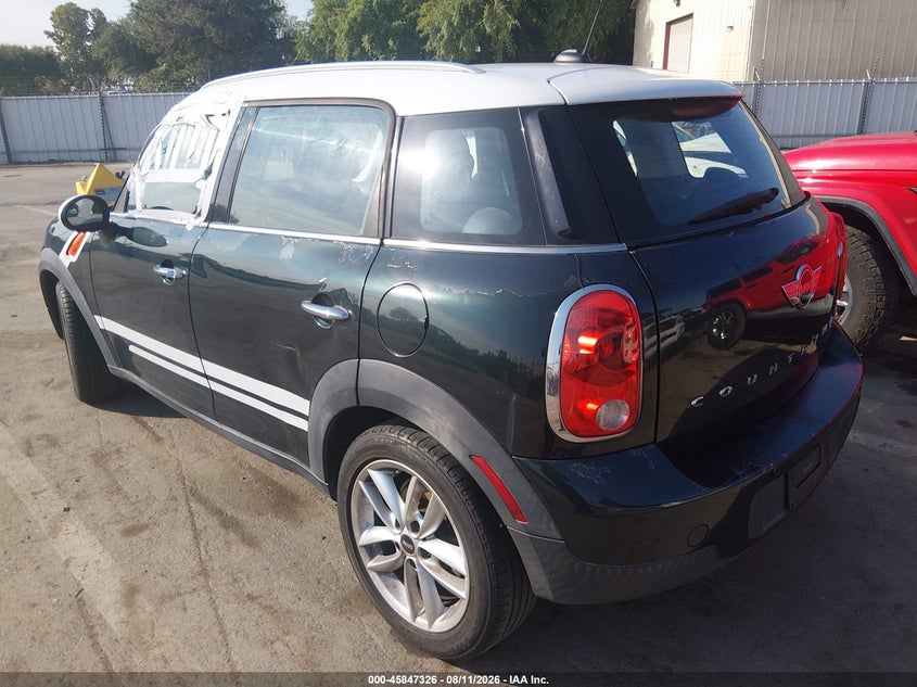 2014 Mini Countryman VIN WMWZB3C54EWR38482 IAAI salvage auction — NORMAL WEAR, Clear - Dealer Only (California), sold $125 on 2026-08-18 (photo 3)