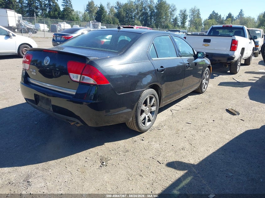 2010 Mercury Milan VIN 3MEHM0JA8AR600652 IAAI salvage auction — LEFT FRONT, Clear (Washington), sold $275 on 2026-09-09 (photo 4)
