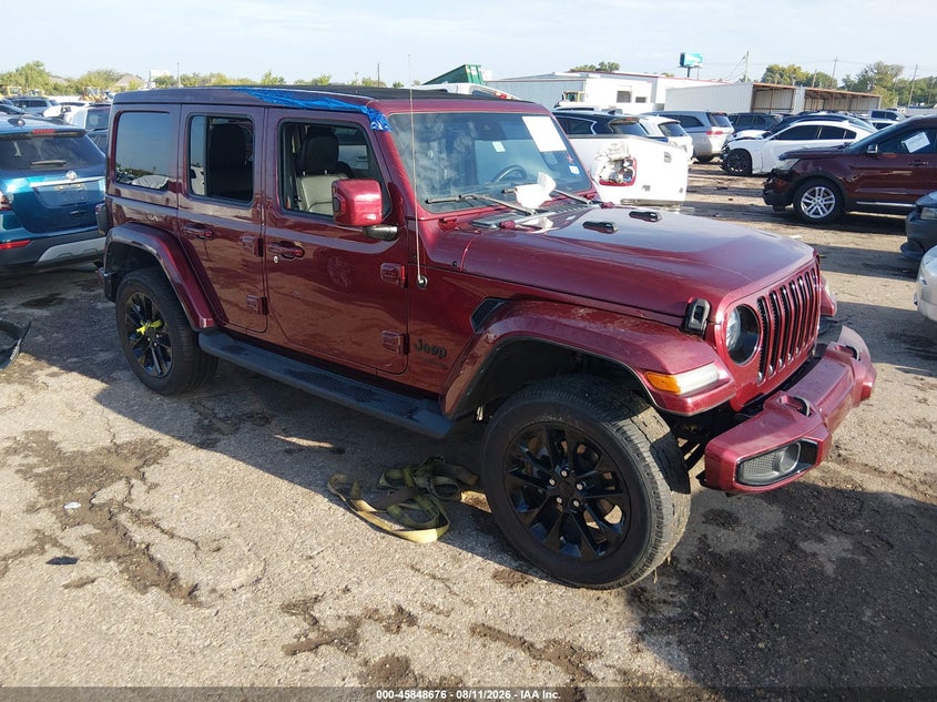 2021 Jeep Wrangler / VIN 1C4HJXEGXMW821902 — IAAI salvage auction photo