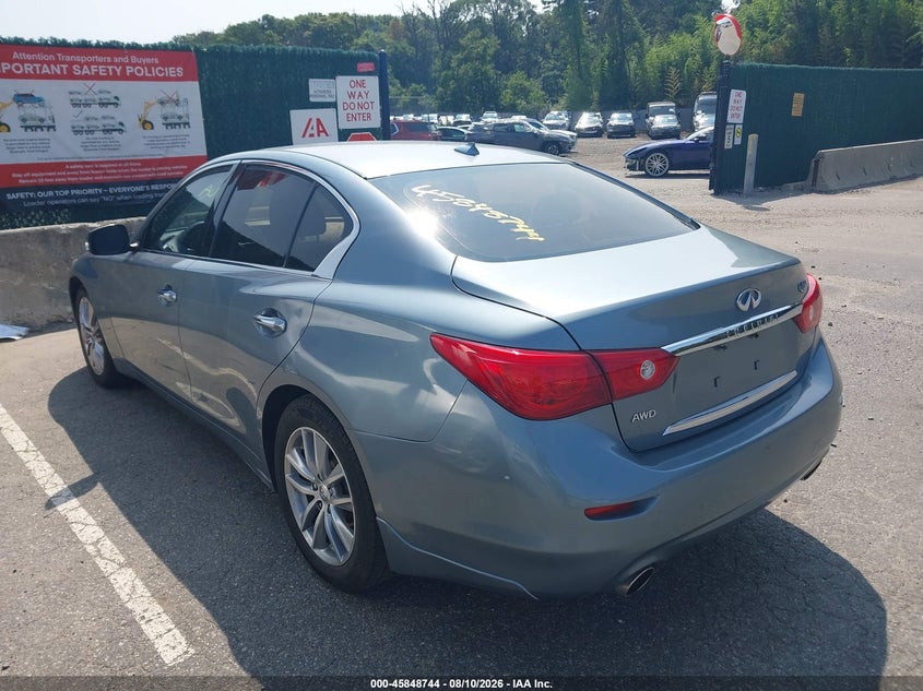 2019 Infiniti Q50 VIN JN1EV7AR1KM556832 IAAI salvage auction — UNKNOWN, Clear (New York), sold $5,000 on 2026-08-29 (photo 3)