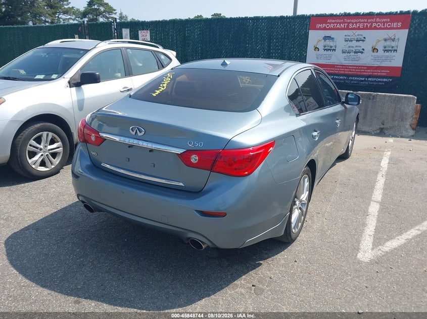 2019 Infiniti Q50 VIN JN1EV7AR1KM556832 IAAI salvage auction — UNKNOWN, Clear (New York), sold $5,000 on 2026-08-29 (photo 4)