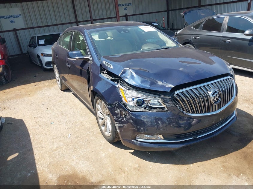 2016 Buick Lacrosse VIN 1G4GB5G35GF223143 IAAI salvage auction — FRONT END, Salvage Title, sold $1,300 on 2026-10-09 (photo 1)
