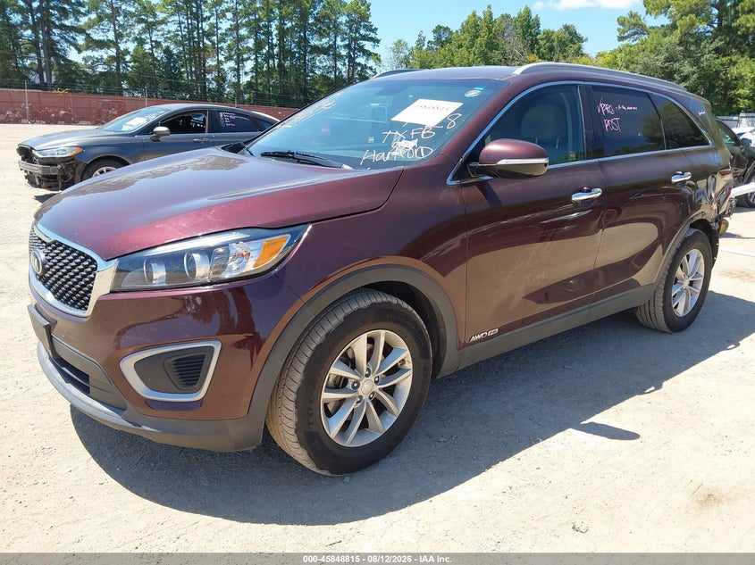 2018 Kia Sorento VIN 5XYPGDA55JG347721 IAAI salvage auction — REAR END, Wait Title, sold $2,450 on 2026-10-09 (photo 2)