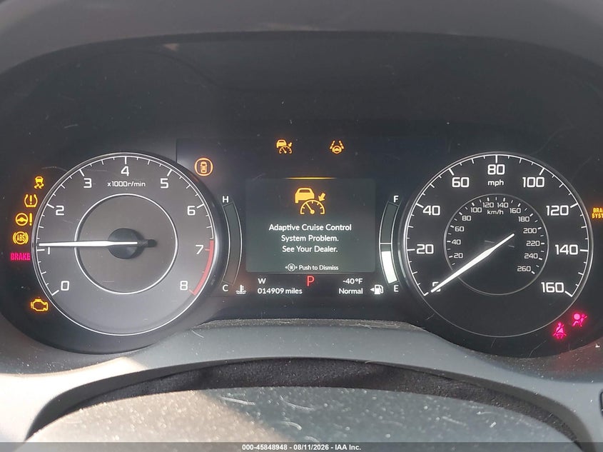 2025 Acura Rdx VIN 5J8TC2H55SL004113 IAAI salvage auction — FRONT END, Wait Title, sold $10,900 on 2026-08-25 (photo 7)